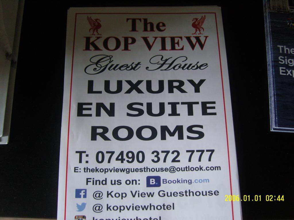 Hotel The Kop View Liverpool Exterior foto